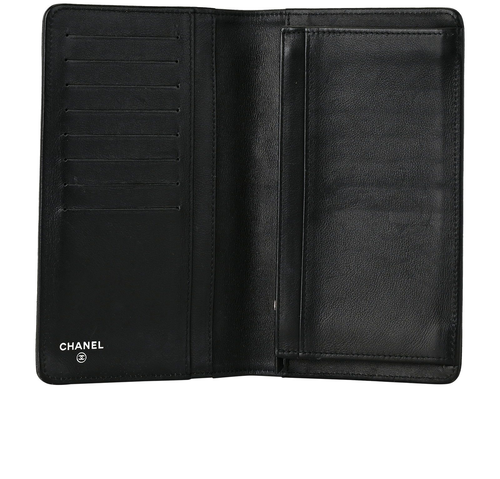 Chanel CC Logo Bifold Wallet, &pound;310, Accessories, Black, Leather, Other view